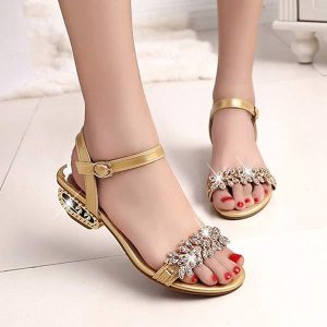 Women's Rhinestone Jelly Sandals 09132876C